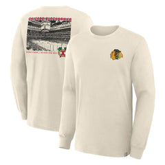 Chicago Blackhawks Fanatics Centennial Legacy Long Sleeve T-Shirt - Beige - NHL 203171263