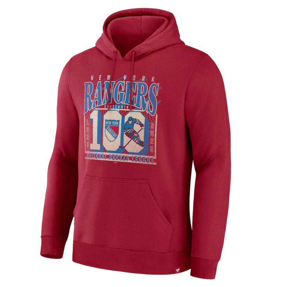 New York Rangers Fanatics Centennial Fleece Hoodie - Red - NHL 203171264