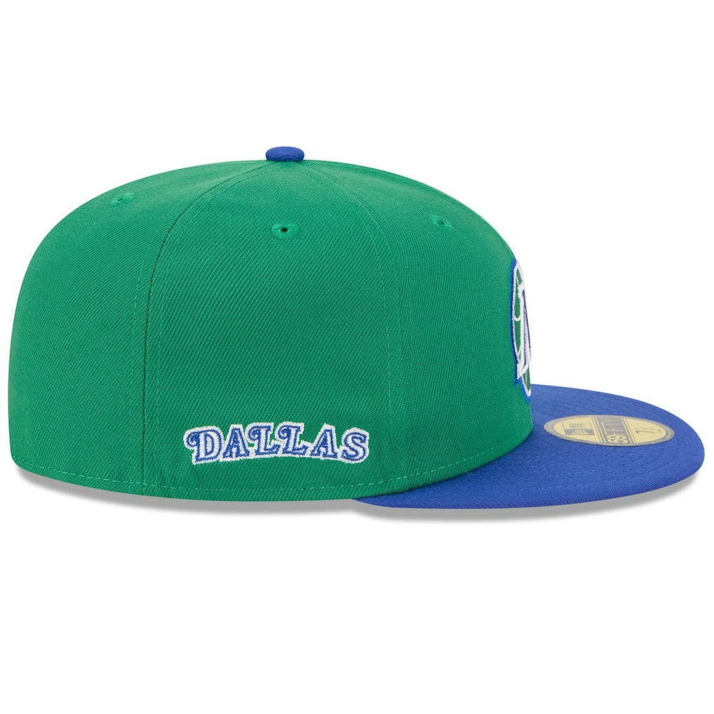 Dallas Mavericks 2025/26 Classic Edition Jersey Hook 59FIFTY Fitted Hat for sale Green/Blue | New Era Near Me