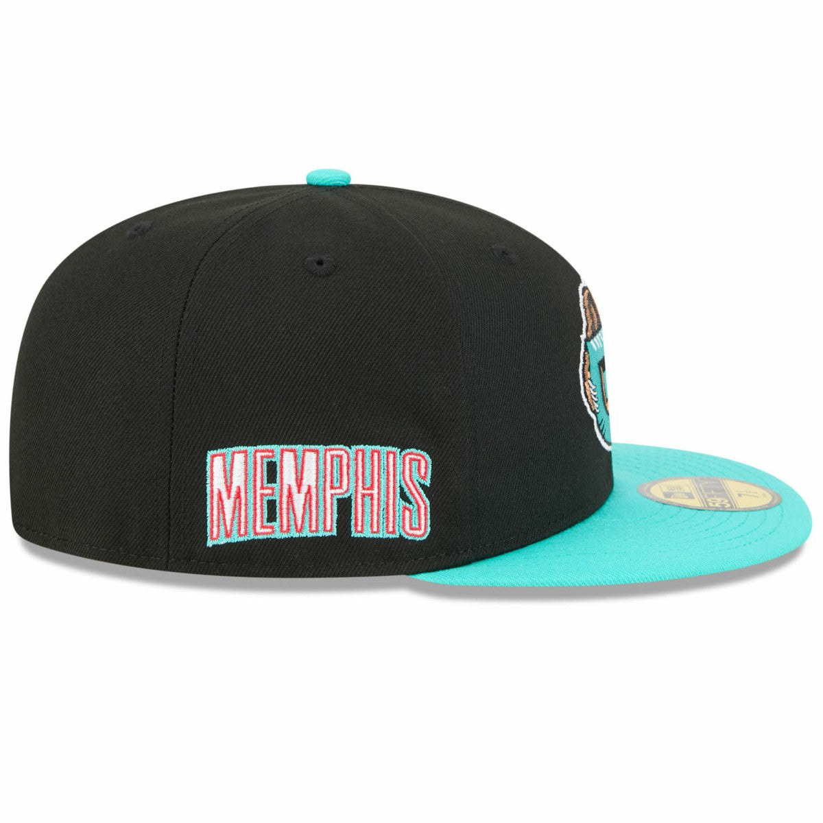 Memphis Grizzlies 2025/26 Classic Edition Jersey Hook 59FIFTY Fitted Hat Black/Turquoise | New Era US