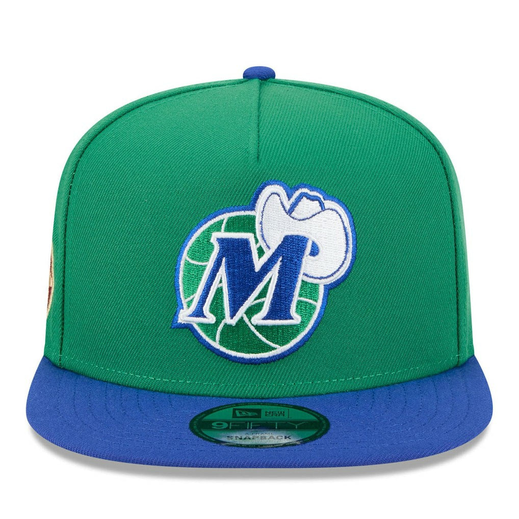 Dallas Mavericks 2025/26 Classic Edition Jersey Hook A-Frame 9FIFTY Snapback Hat for sale Green/Blue | New Era US