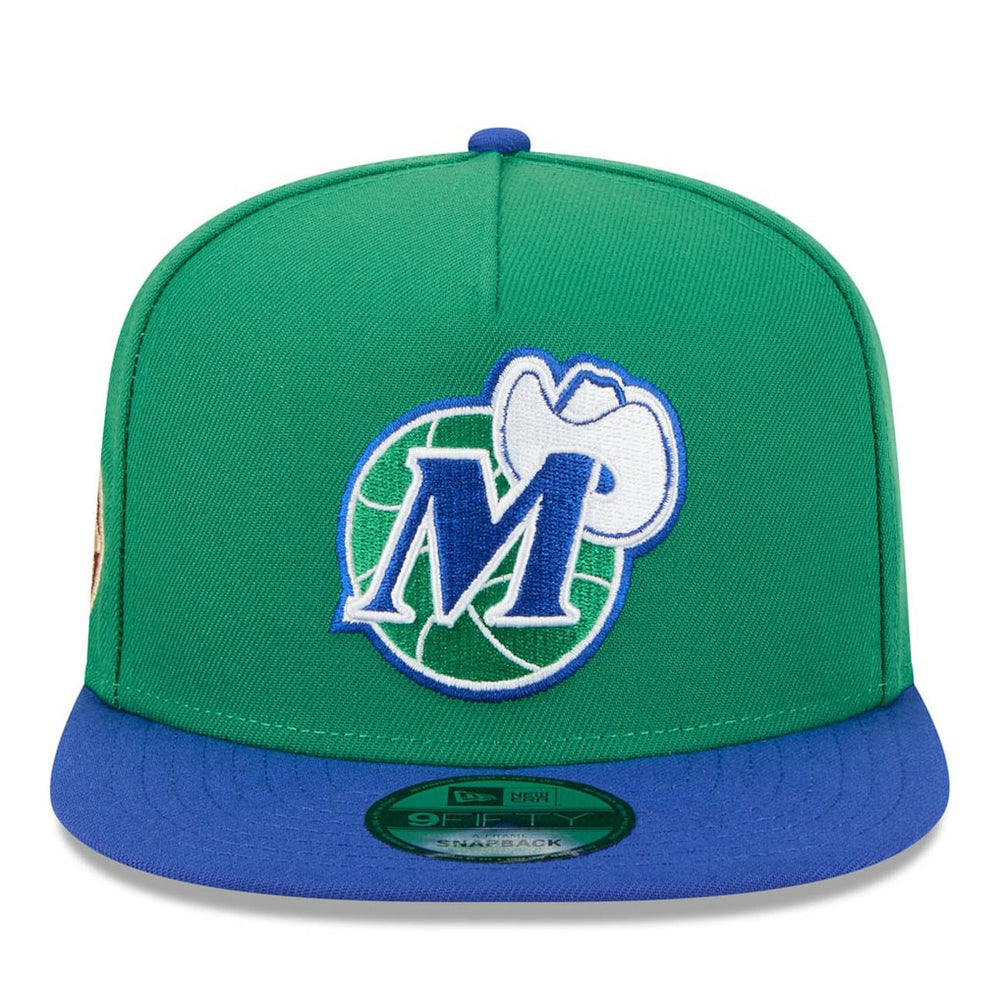 Dallas Mavericks 2025/26 Classic Edition Jersey Hook A-Frame 9FIFTY Snapback Hat for sale Green/Blue | New Era US