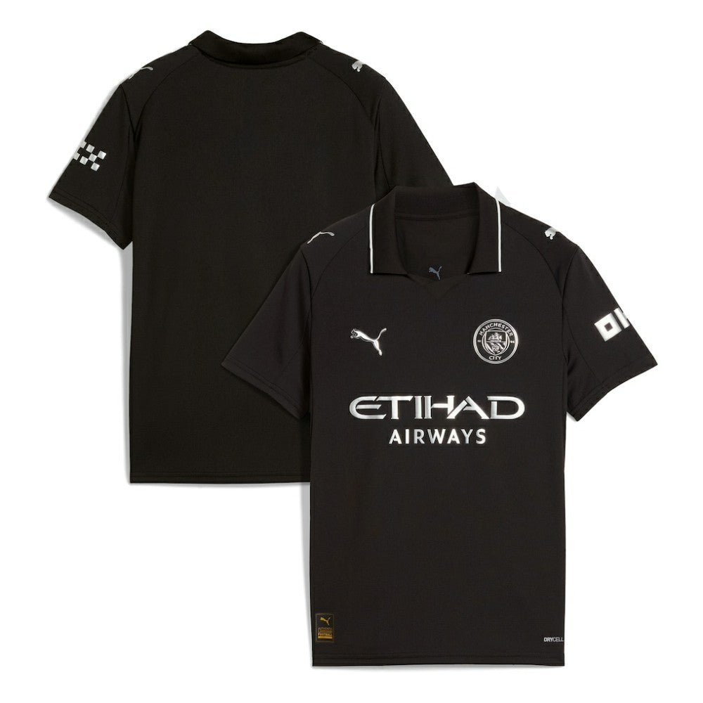 Manchester City Youth 2025/26 Away Replica Jersey Black - Puma Discount