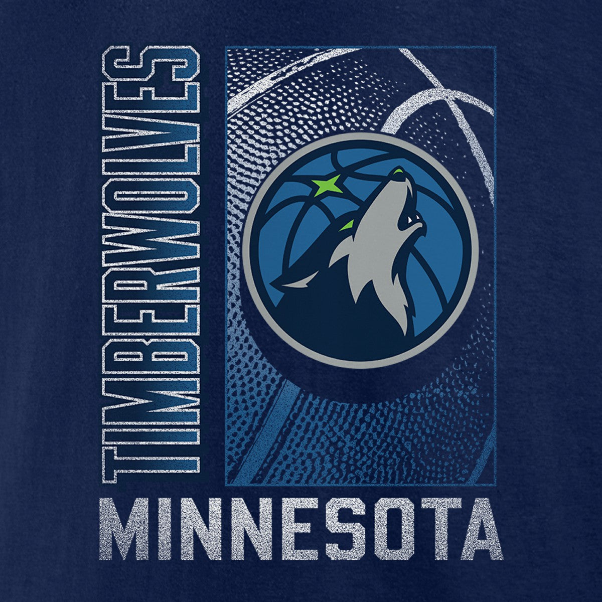 Minnesota Timberwolves '90s Graphic T-Shirt Navy