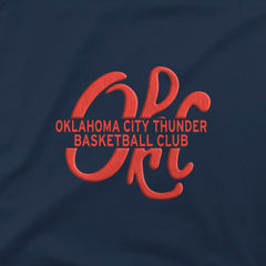 Oklahoma City Thunder Stadium Essentials Unisex Thunder Up Urban T-Shirt Navy