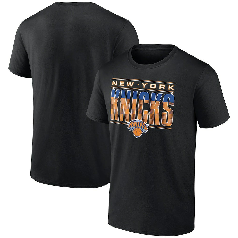 New York Knicks Striped T-Shirt Black