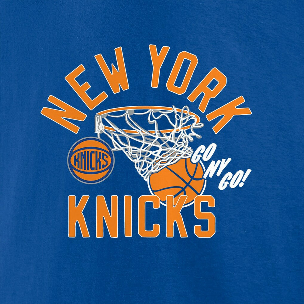 New York Knicks Swishing Hoop T-Shirt Blue