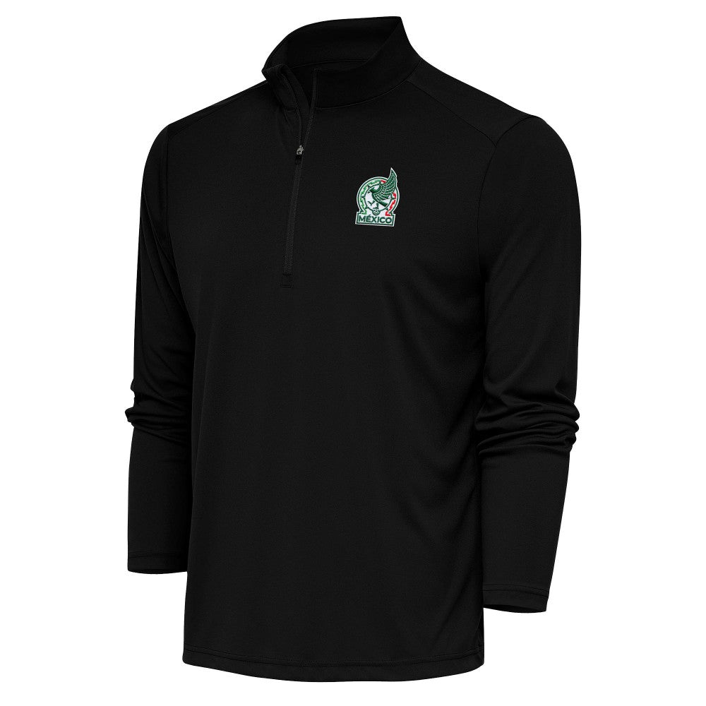 Mexico National Team Antigua Statement Quarter-Zip Pullover Black