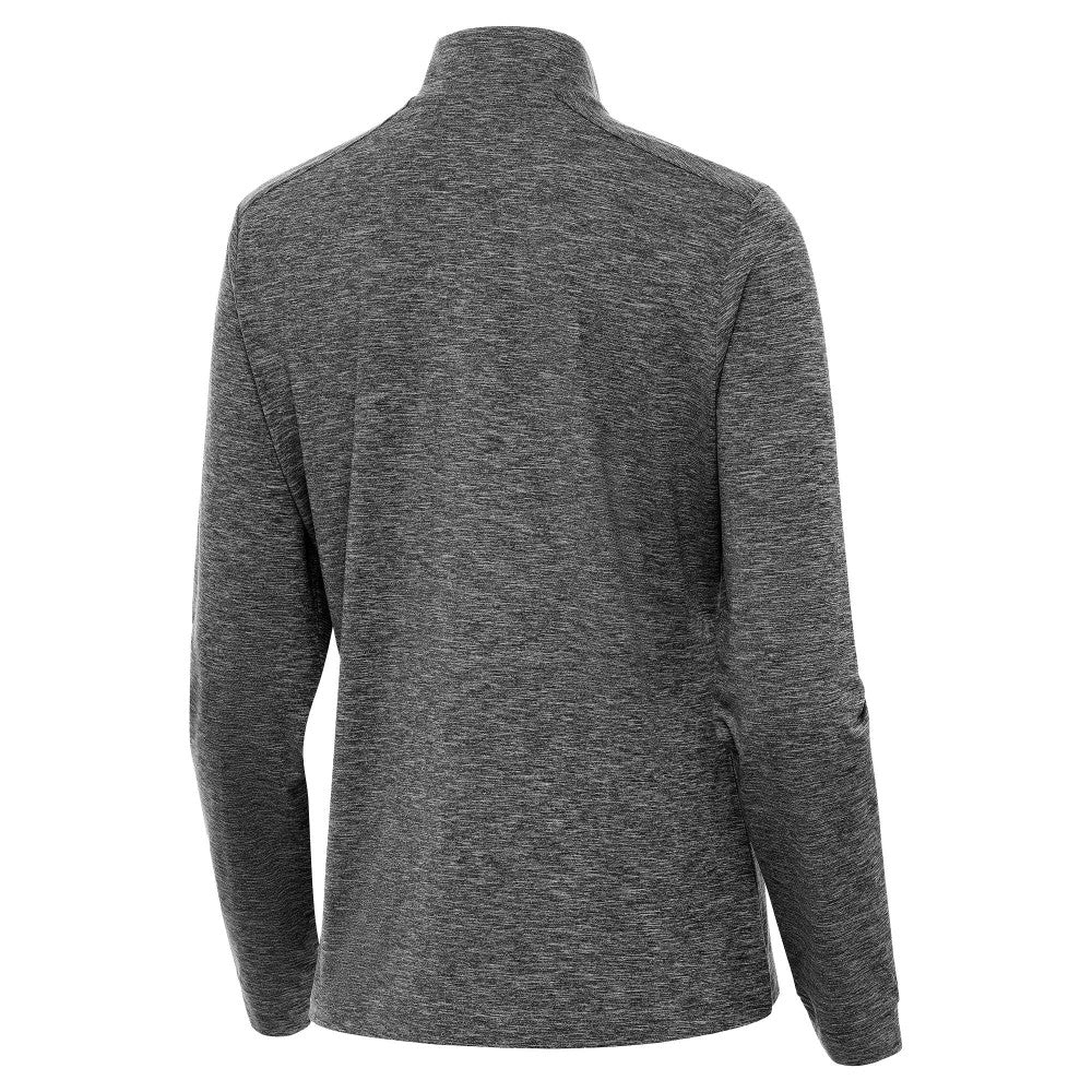 Mexico National Team Antigua Women's Master Quarter-Zip Pullover Heather Black
