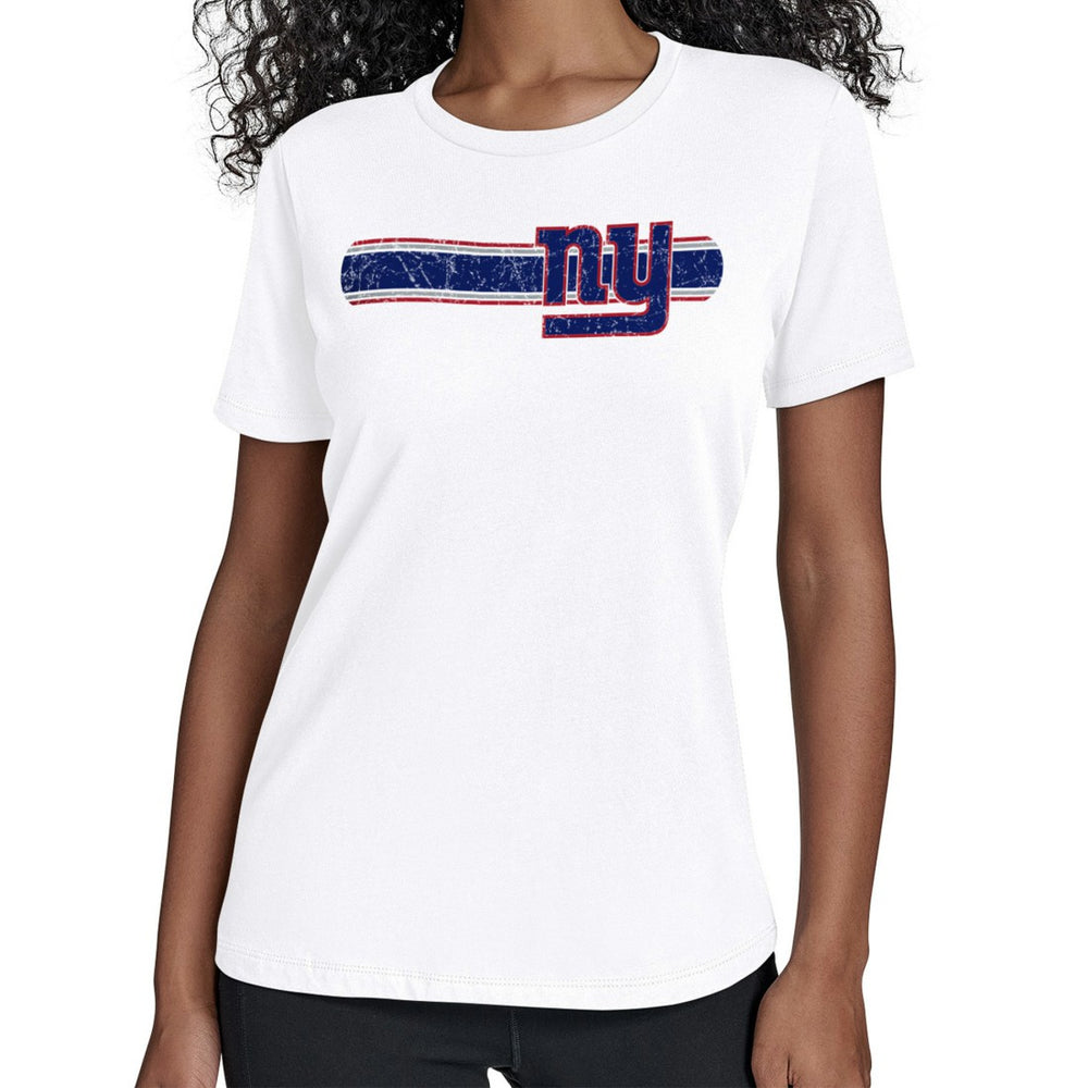 New York Giants Starter Women's Team Stripe T-Shirt White