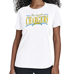 Los Angeles Chargers Starter Women's Arch Stripe T-Shirt White