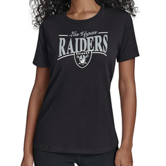 Las Vegas Raiders Starter Women's Arch Stripe T-Shirt Black