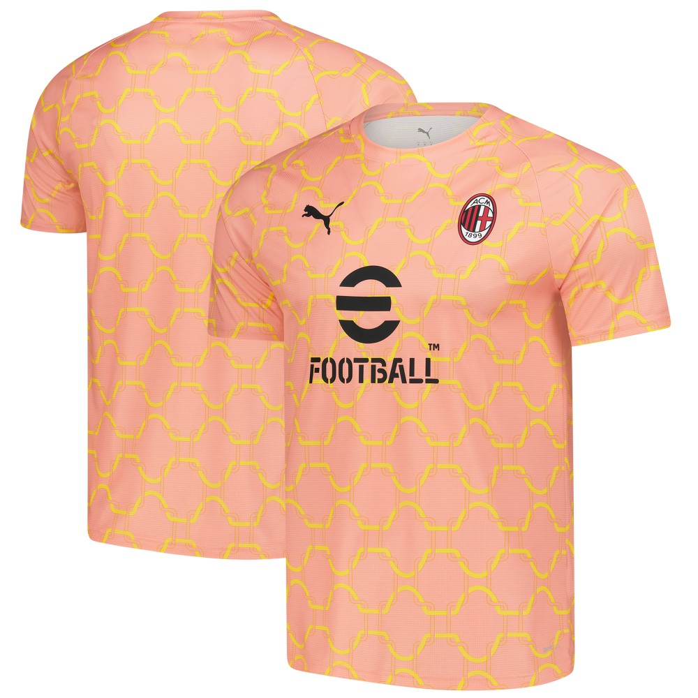 AC Milan 2025/26 Pre-Match dryCell Training Jersey Light Orange - Puma sale