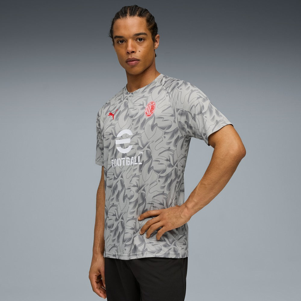 AC Milan 2025/26 Pre-Match Training Jersey Gray - Puma