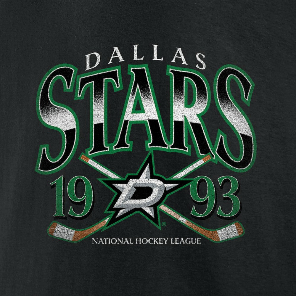 Dallas Stars Retro Cross Sticks T-Shirt - Black - NHL 203175575
