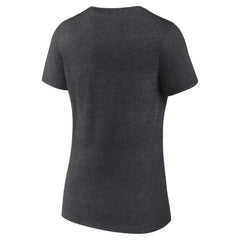 Dallas Stars Women's Retro Banner V-Neck T-Shirt - Charcoal - NHL 203175578