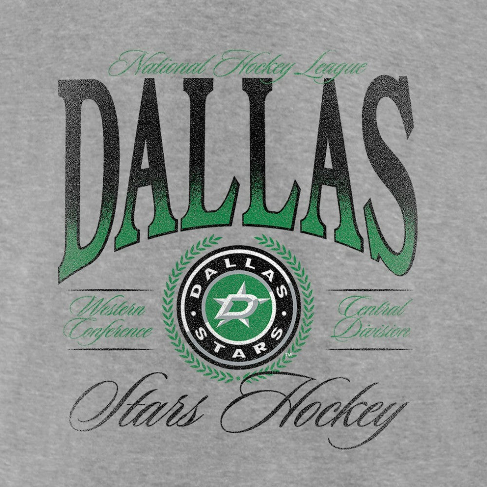 Dallas Stars Women's Retro Script V-Neck T-Shirt - Gray - NHL 203175580