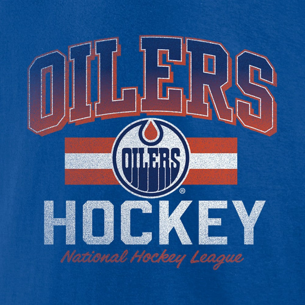 Edmonton Oilers Retro Stripe T-Shirt - Royal - NHL 203175584