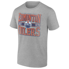 Edmonton Oilers Retro Vibe T-Shirt - Heather Gray - NHL 203175585