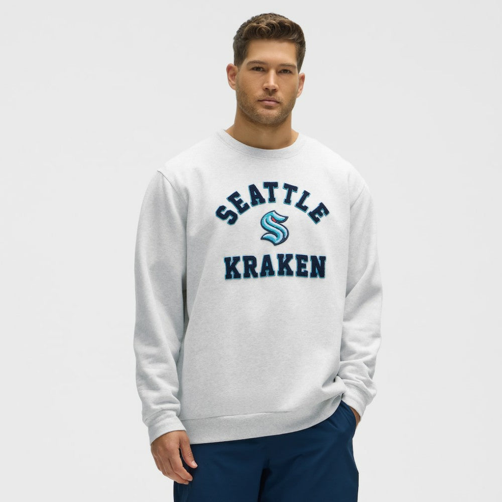 Seattle Kraken lululemon Steady State Crew - Heathered Core Ultra Light Grey - NHL 203175629