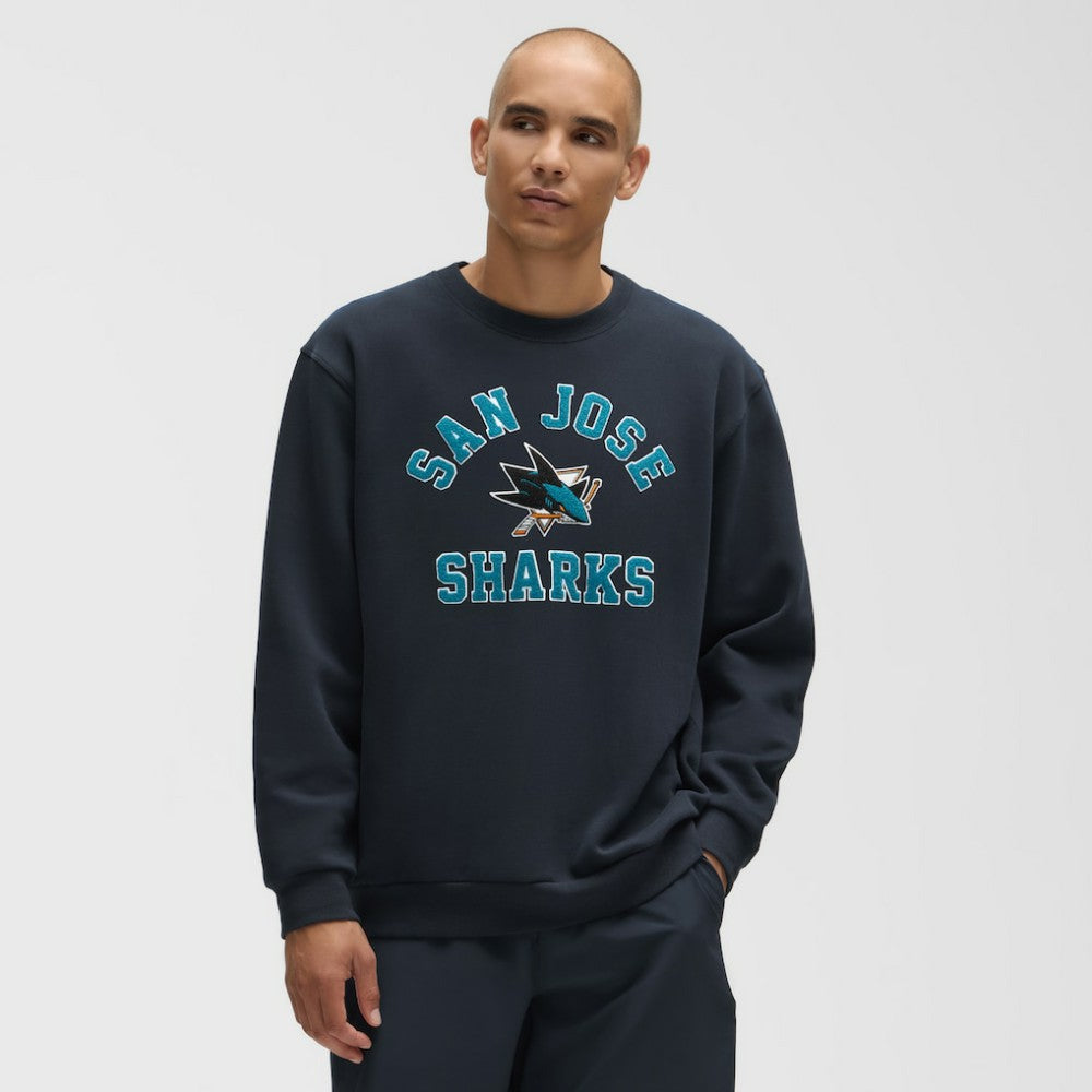 San Jose Sharks lululemon Steady State Crew - True Navy - NHL 203175633
