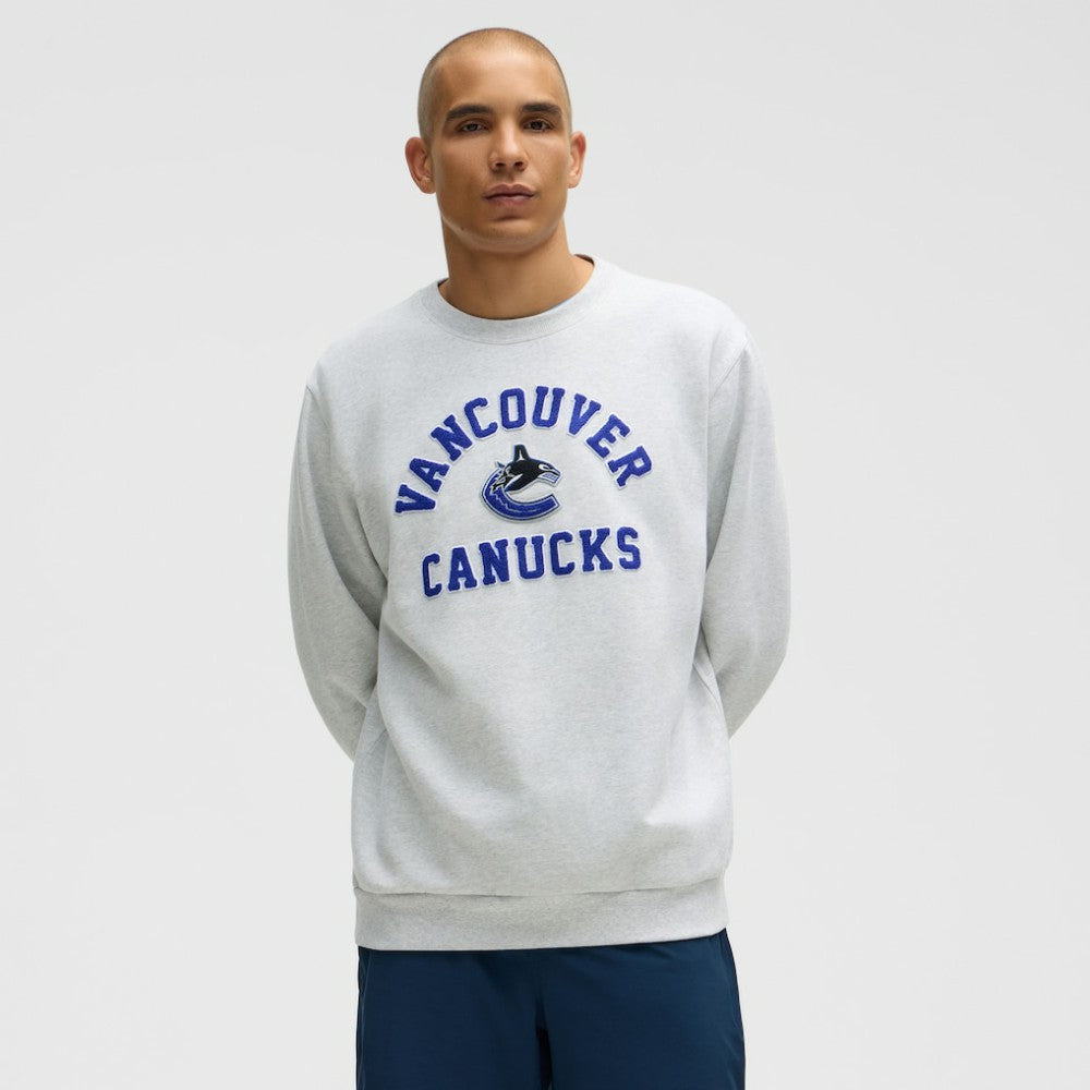 Vancouver Canucks lululemon Steady State Crew - Heathered Core Ultra Light Grey - NHL 203175640