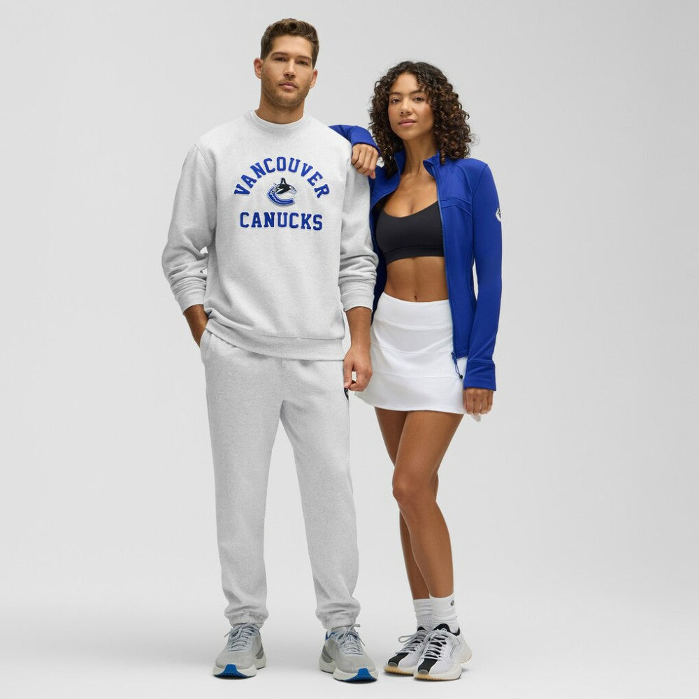 Vancouver Canucks lululemon Steady State Crew - Heathered Core Ultra Light Grey - NHL 203175640