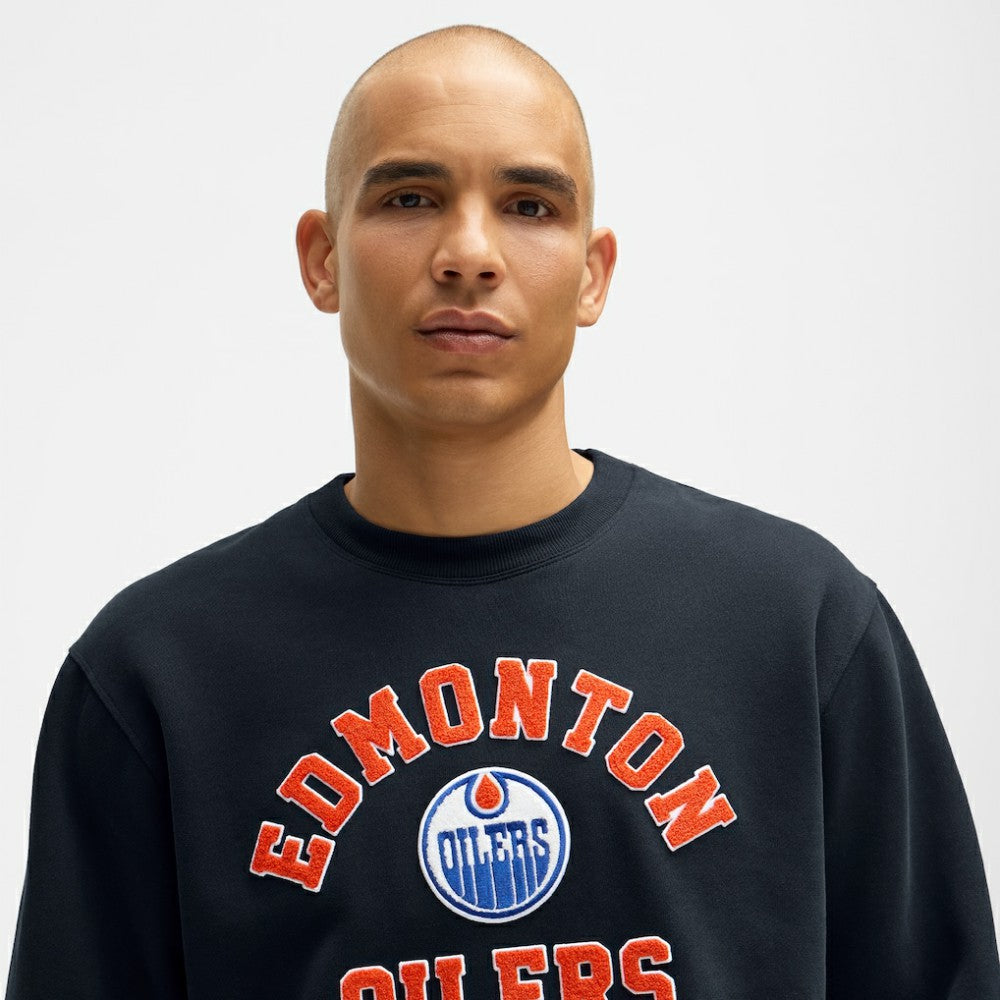 Edmonton Oilers lululemon Steady State Crew - True Navy - NHL 203175649