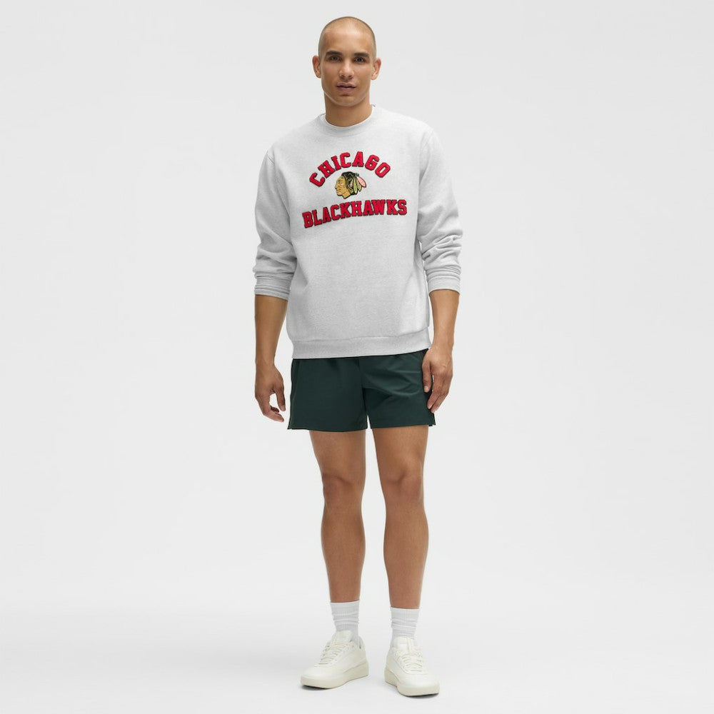 Chicago Blackhawks lululemon Steady State Crew - Heathered Core Ultra Light Grey - NHL 203175669