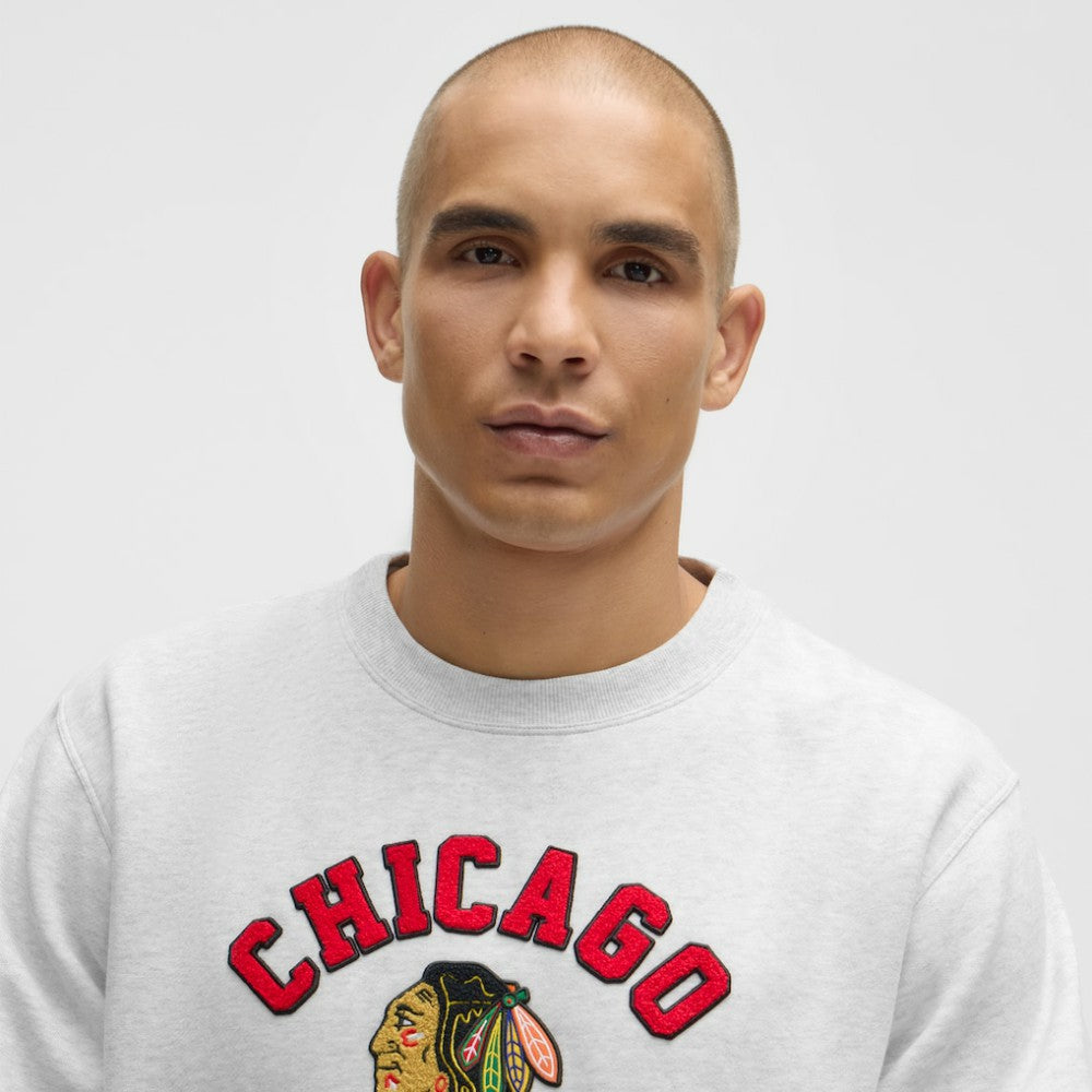 Chicago Blackhawks lululemon Steady State Crew - Heathered Core Ultra Light Grey - NHL 203175669