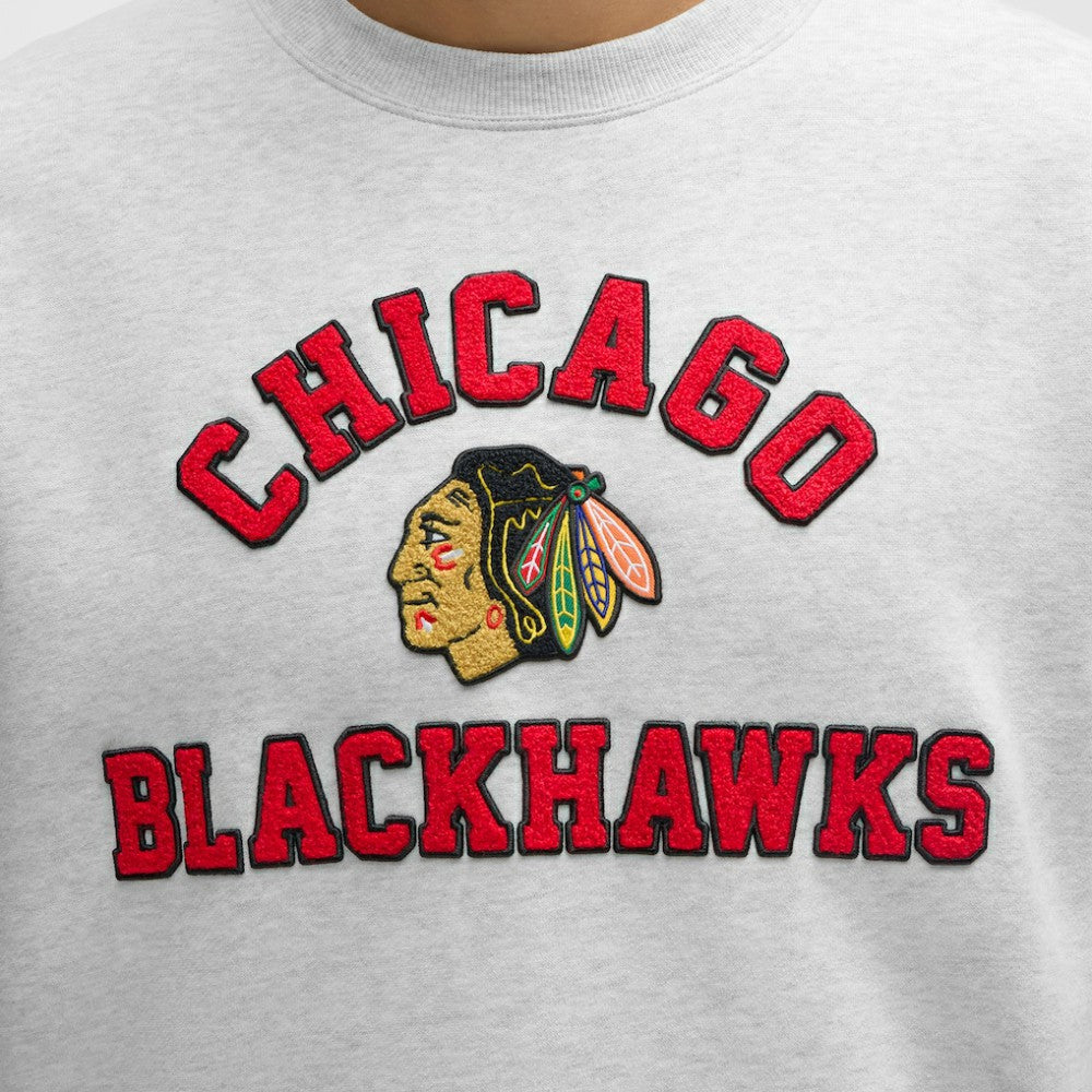 Chicago Blackhawks lululemon Steady State Crew - Heathered Core Ultra Light Grey - NHL 203175669