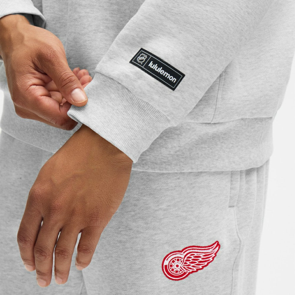 Detroit Red Wings lululemon Steady State Pullover Hoodie - Heathered Core Ultra Light Grey - NHL 203175697