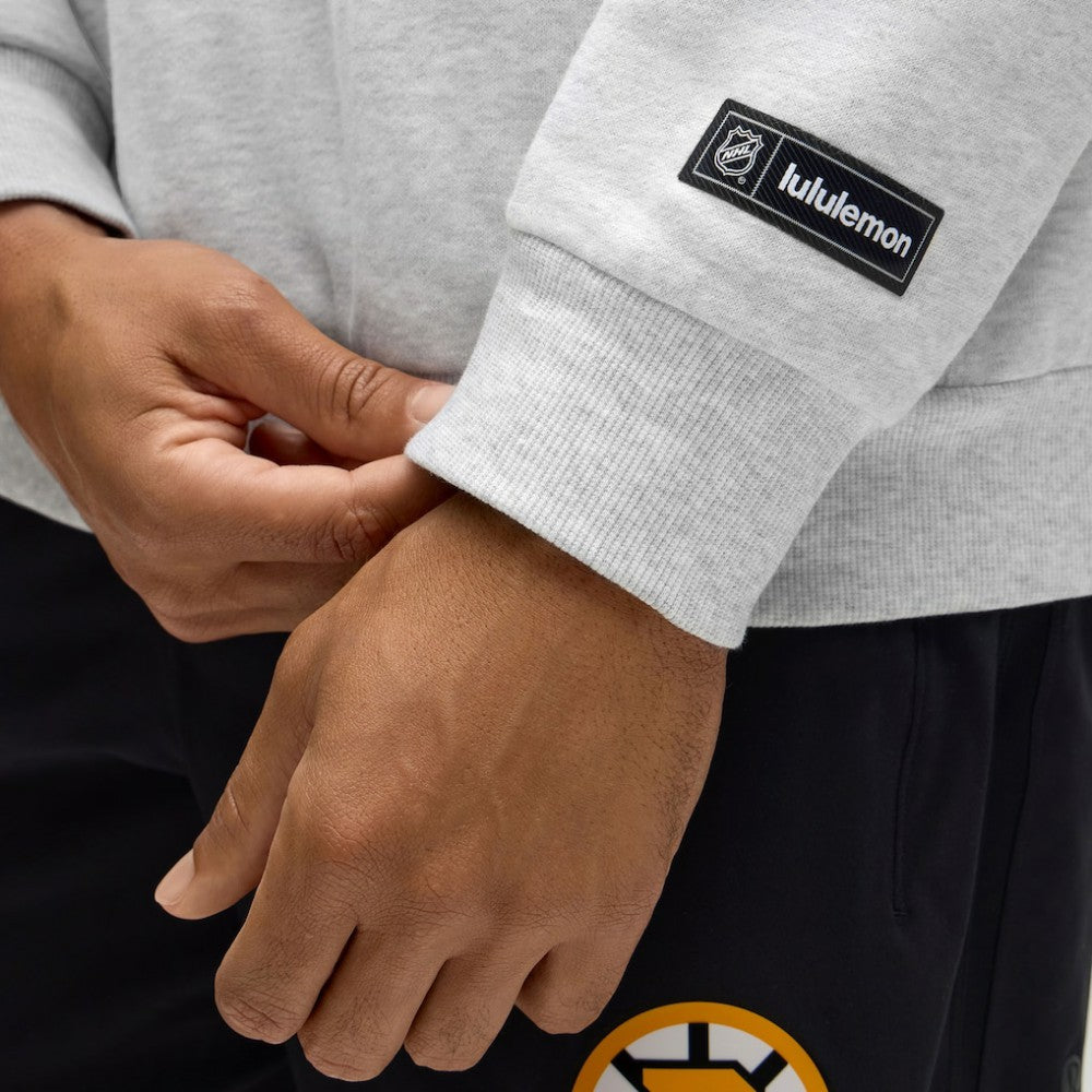 Boston Bruins lululemon Steady State Pullover Hoodie - Heathered Core Ultra Light Grey - NHL 203175716