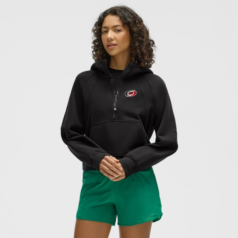 Carolina Hurricanes lululemon Women's Scuba Oversized Half-Zip Hoodie - Black - NHL 203175749