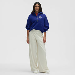 Edmonton Oilers lululemon Women's Scuba Oversized Half-Zip Hoodie - Larkspur - NHL 203175753