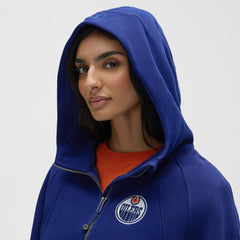 Edmonton Oilers lululemon Women's Scuba Oversized Half-Zip Hoodie - Larkspur - NHL 203175753