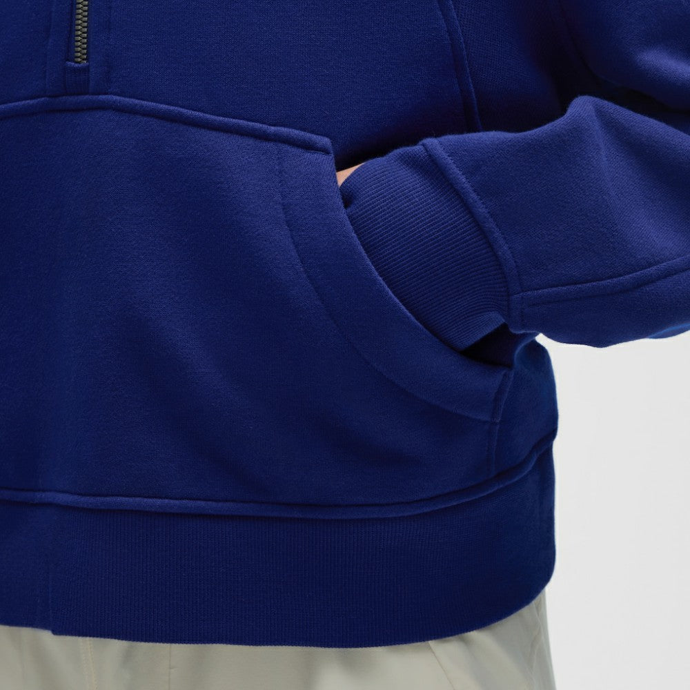 Edmonton Oilers lululemon Women's Scuba Oversized Half-Zip Hoodie - Larkspur - NHL 203175753