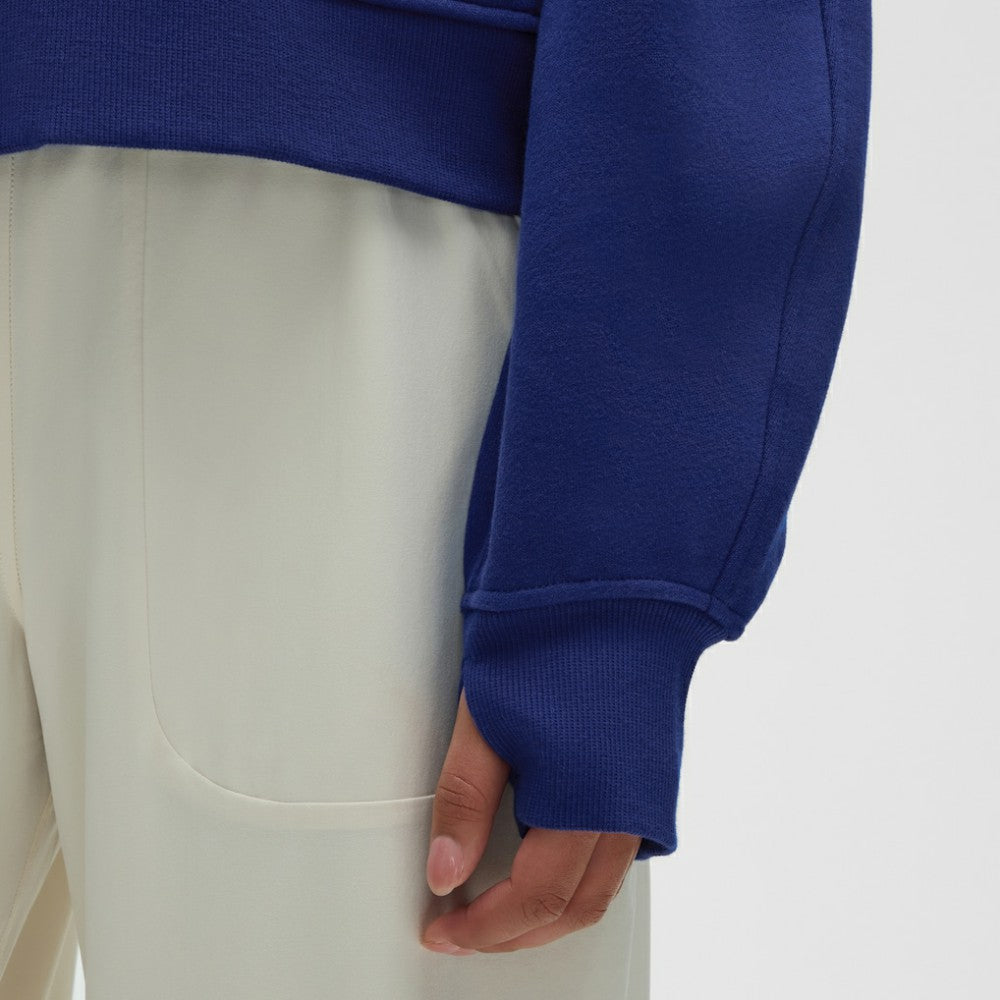 Edmonton Oilers lululemon Women's Scuba Oversized Half-Zip Hoodie - Larkspur - NHL 203175753