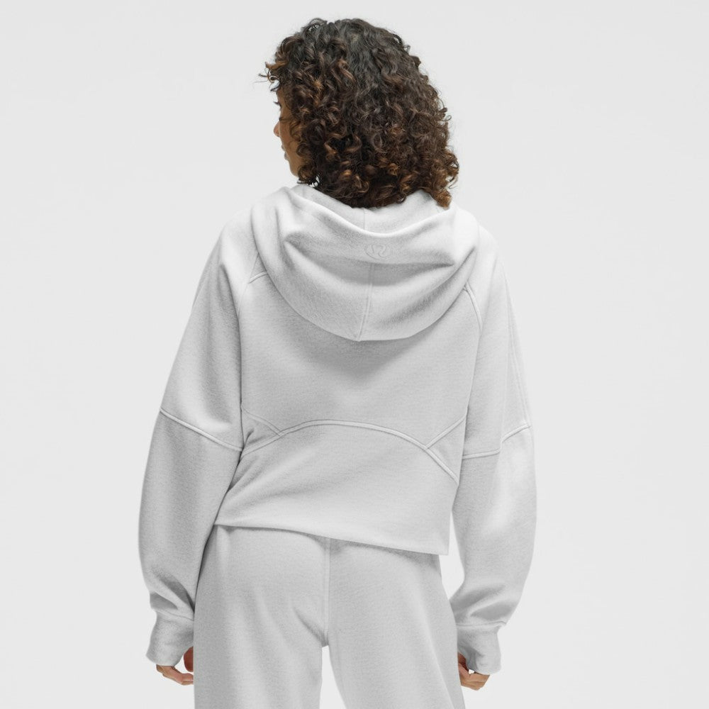 Los Angeles Kings lululemon Women's Scuba Oversized Half-Zip Hoodie - Heathered Core Ultra Light Grey - NHL 203175754