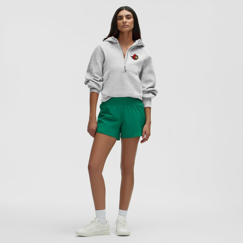 Ottawa Senators lululemon Women's Scuba Oversized Half-Zip Hoodie - Heathered Core Ultra Light Grey - NHL 203175761