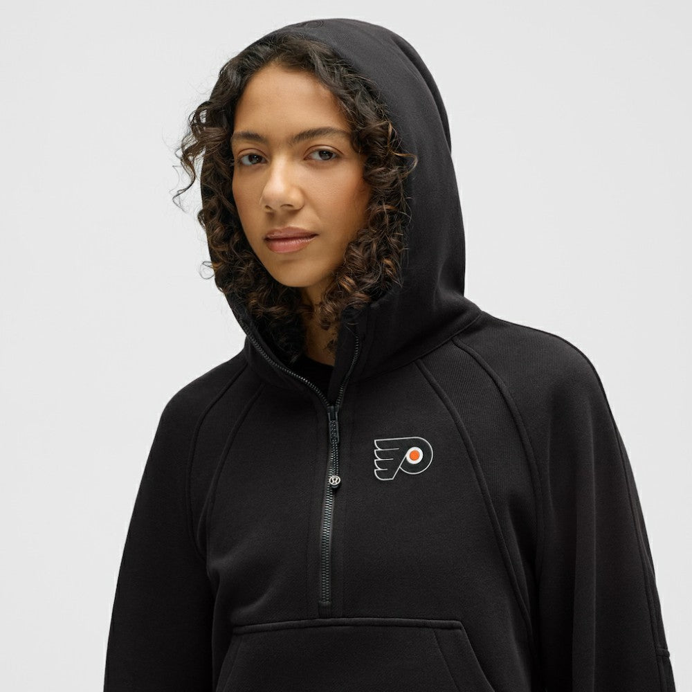 Philadelphia Flyers lululemon Women's Scuba Oversized Half-Zip Hoodie - Black - NHL 203175762