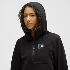 Philadelphia Flyers lululemon Women's Scuba Oversized Half-Zip Hoodie - Black - NHL 203175762