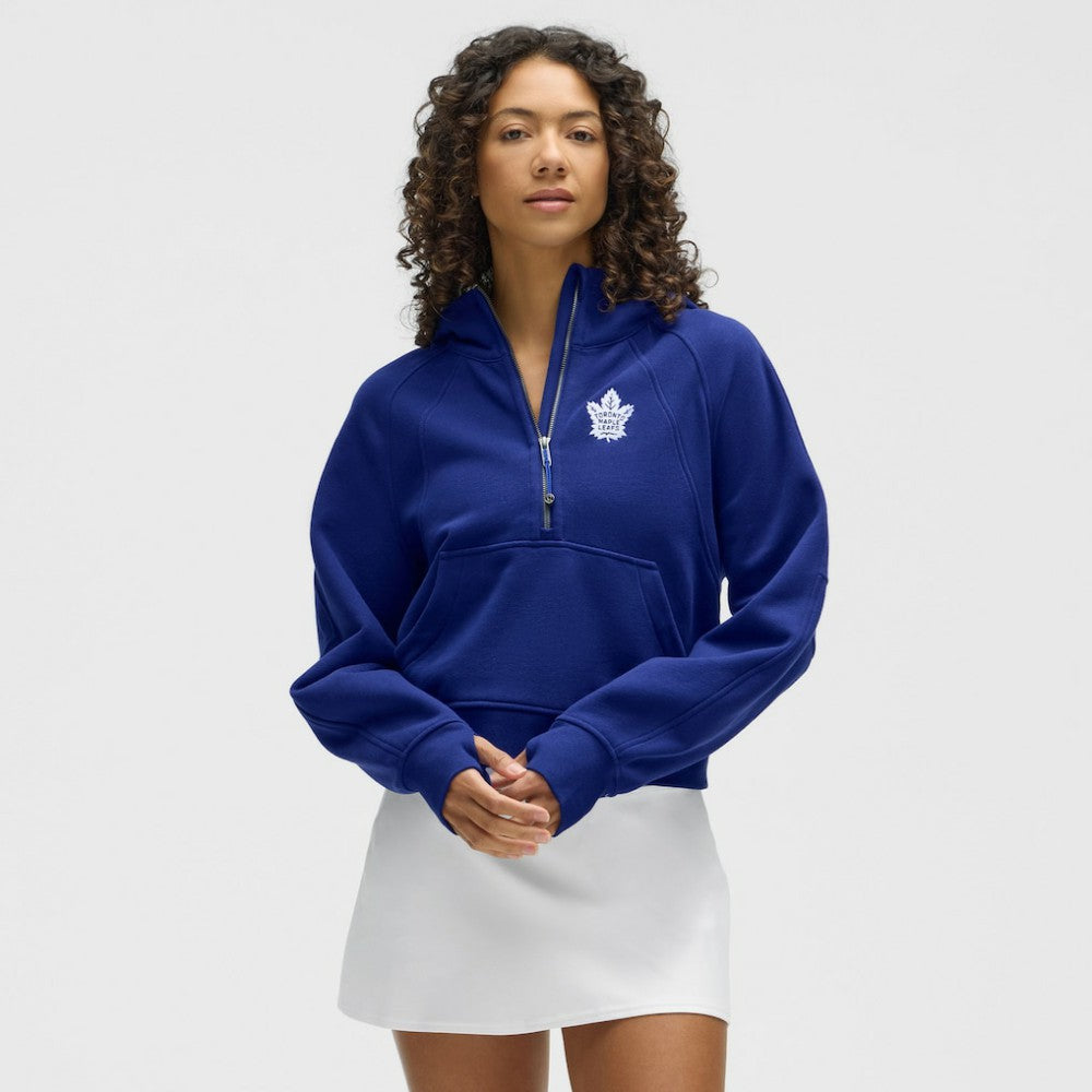 Toronto Maple Leafs lululemon Women's Scuba Oversized Half-Zip Hoodie - Larkspur - NHL 203175767