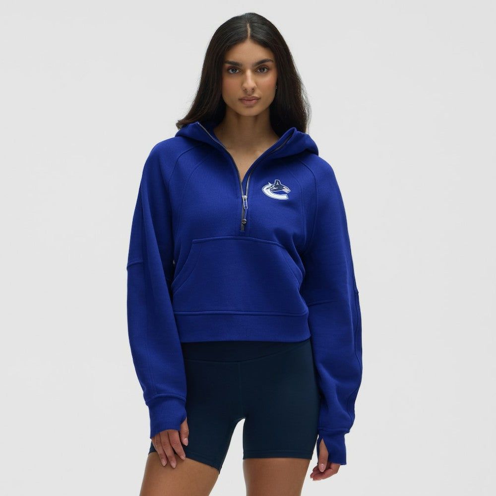Vancouver Canucks lululemon Women's Scuba Oversized Half-Zip Hoodie - Larkspur - NHL 203175769