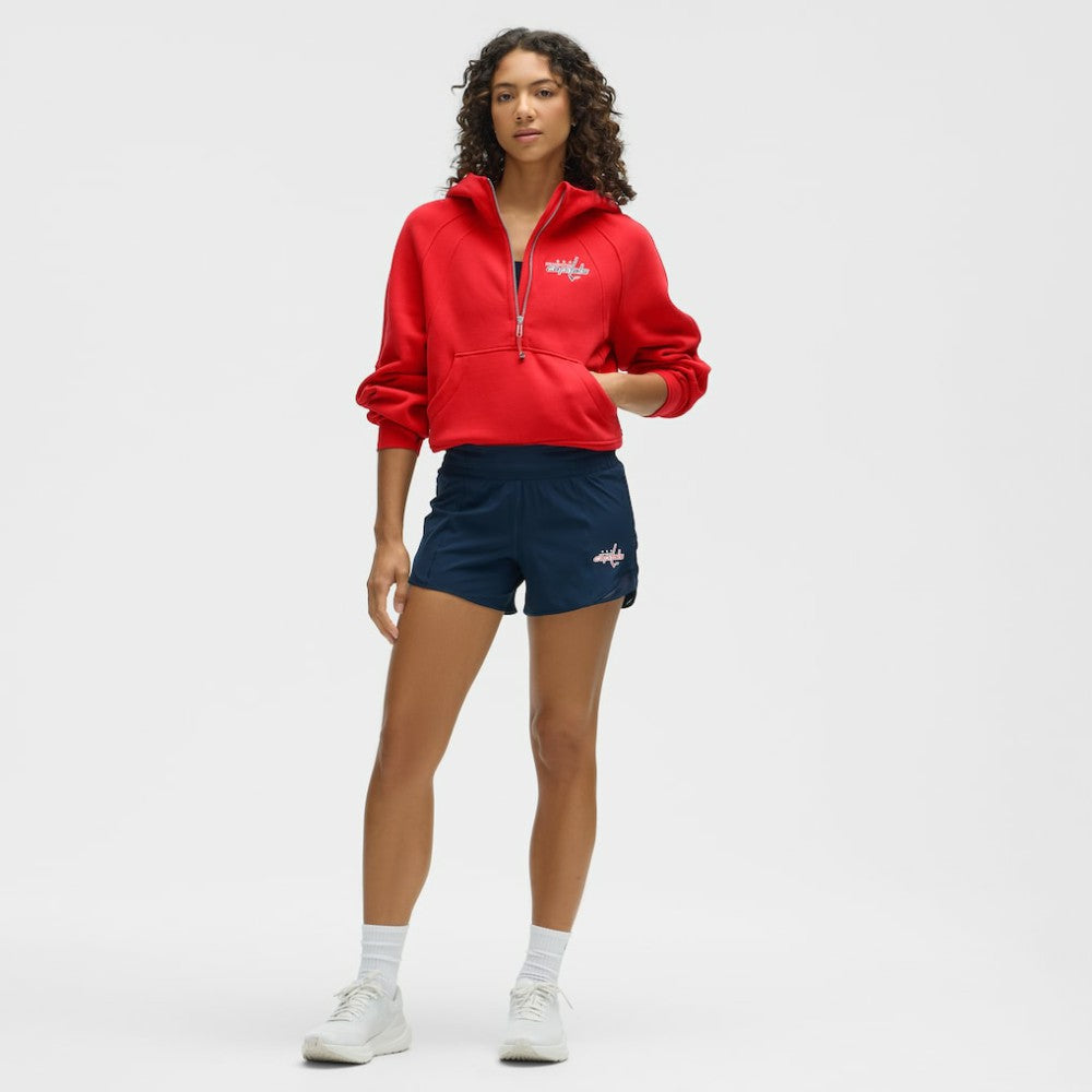 Washington Capitals lululemon Women's Scuba Oversized Half-Zip Hoodie - True Red - NHL 203175771