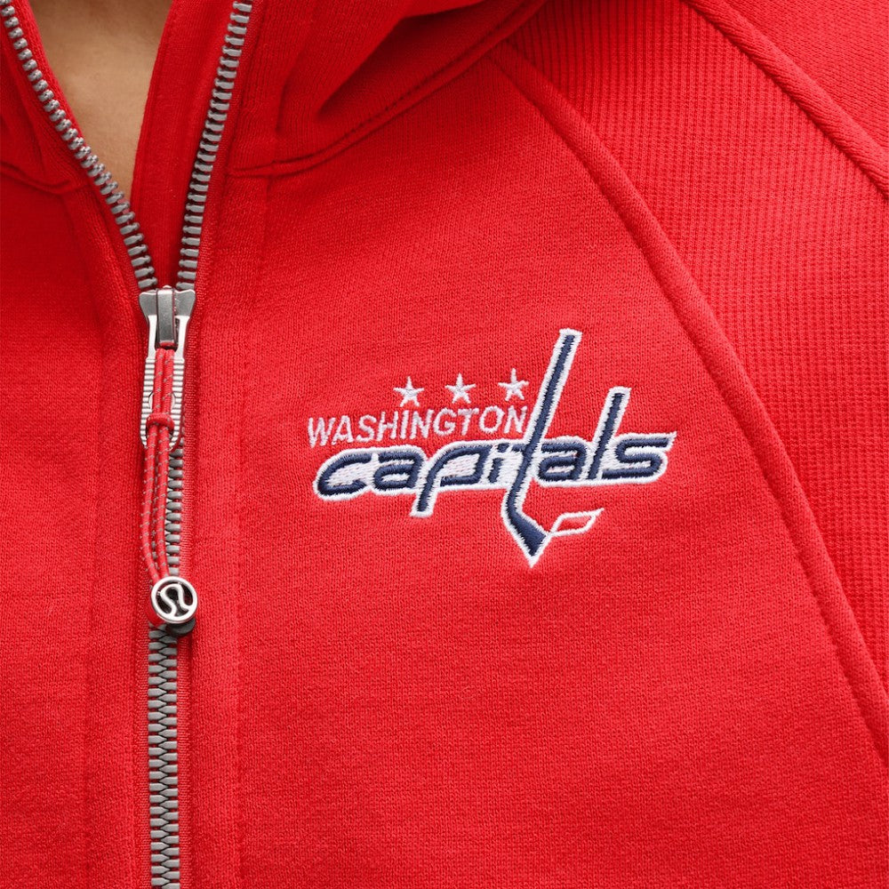 Washington Capitals lululemon Women's Scuba Oversized Half-Zip Hoodie - True Red - NHL 203175771