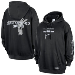 San Antonio Spurs Courtside Club Premium Hoodie Black | Nike outlet