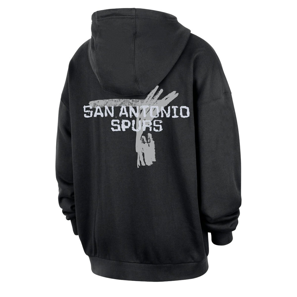 San Antonio Spurs Courtside Club Premium Hoodie Black | Nike outlet