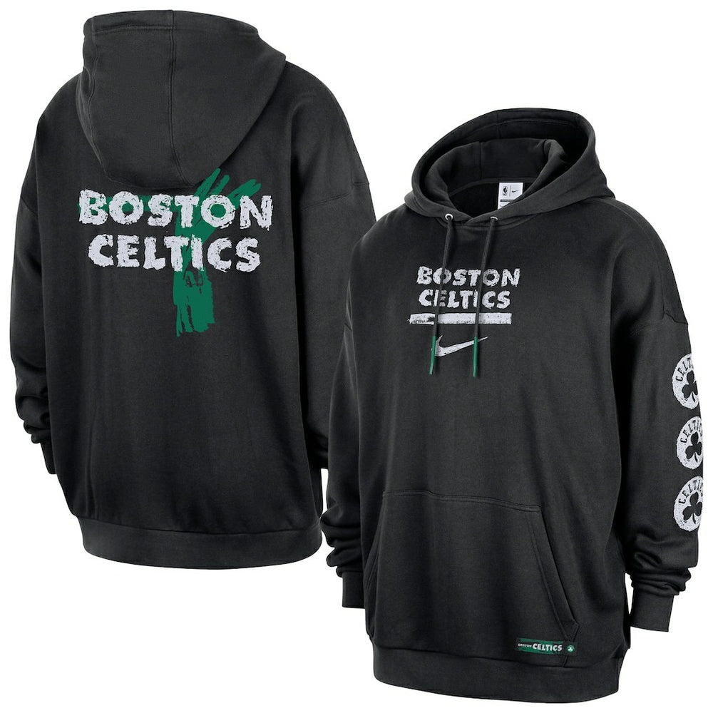 Boston Celtics Courtside Club Premium Hoodie Black | Nike for sale