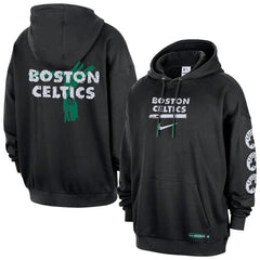 Boston Celtics Courtside Club Premium Hoodie Black | Nike for sale